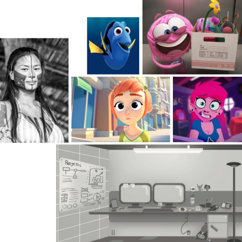 Visual references that helped us to create Denise.